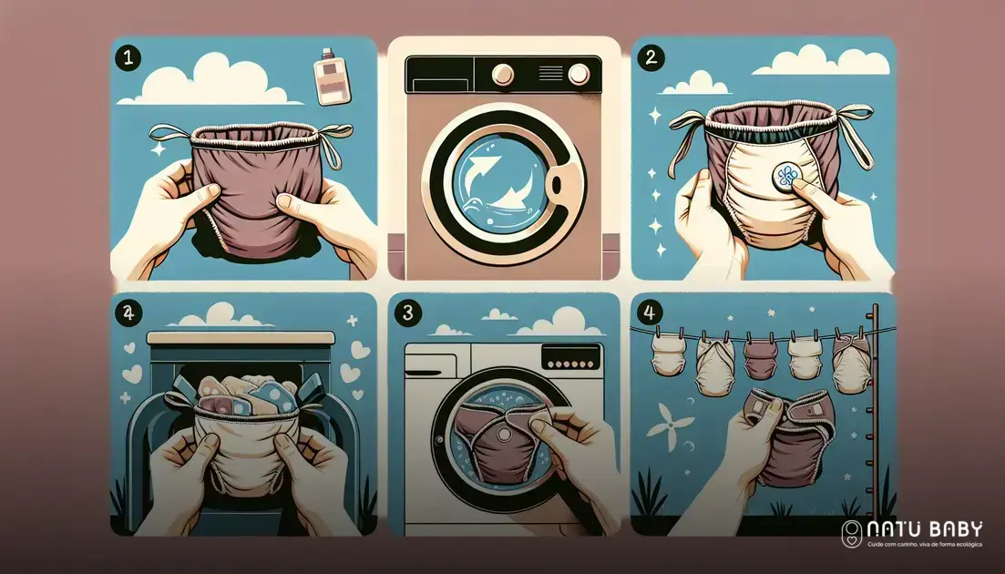como lavar as fraldas ecológicas