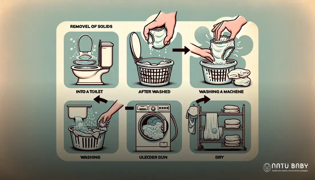 como lavar e secar fralda de pano