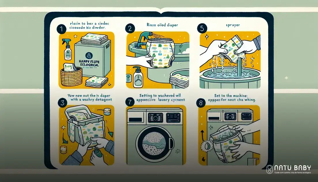 como lavar fralda ecológica happy flute