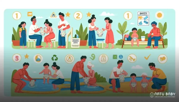 como usar fralda ecológica na piscina