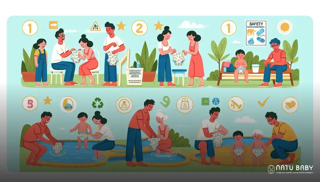 como usar fralda ecológica na piscina