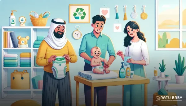 como usar fralda ecológica no bebê
