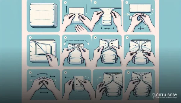 fralda de pano como dobrar