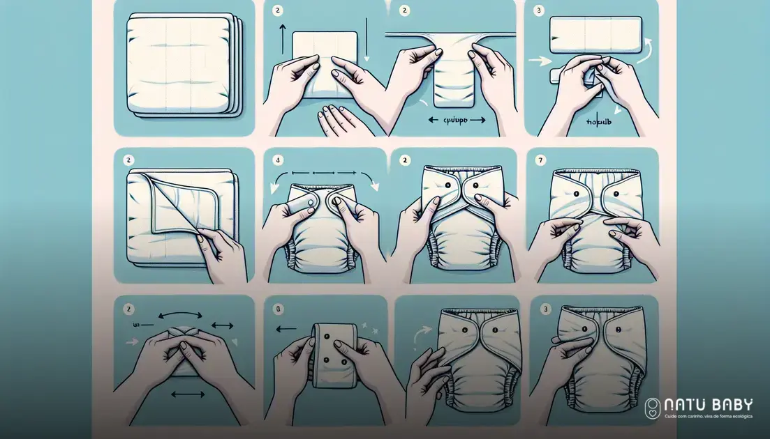 fralda de pano como dobrar